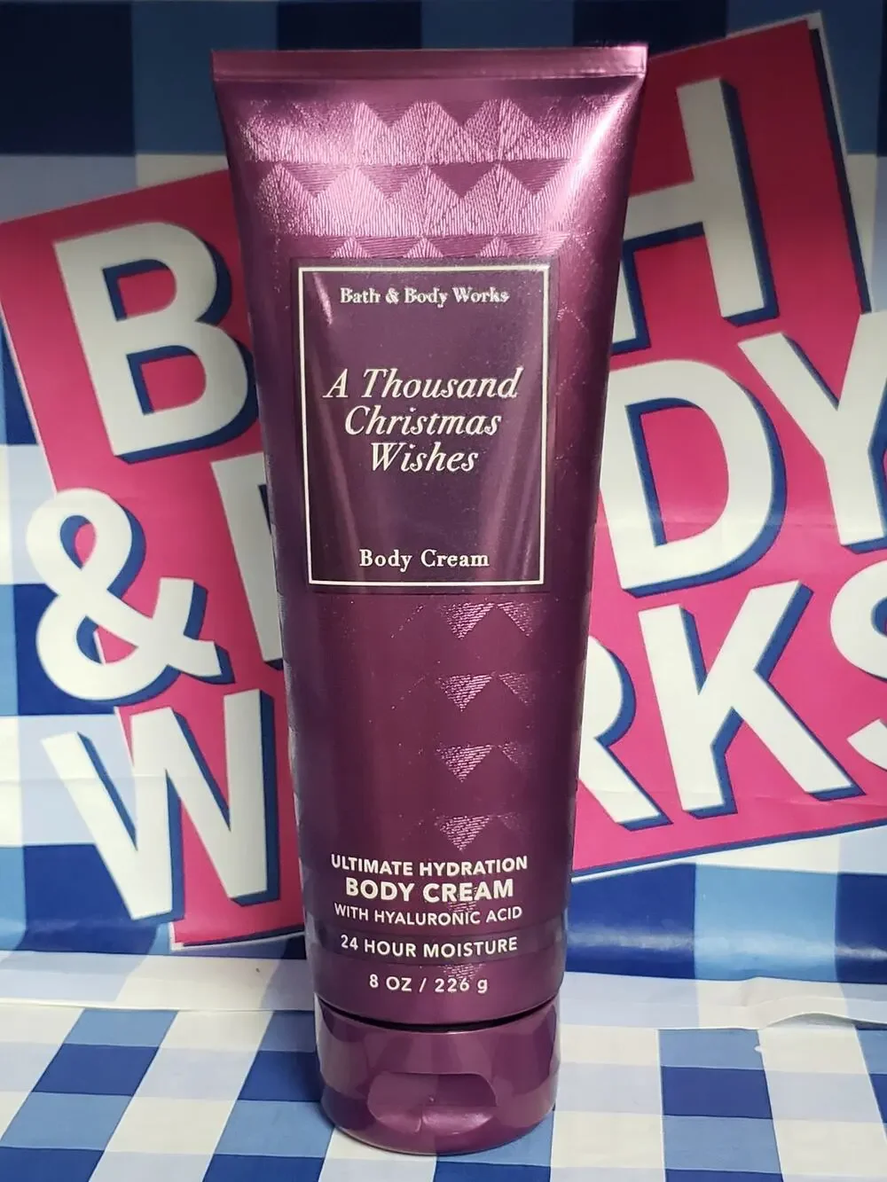 BBW A Thousand Christmas Wishes Ultimate Hydration Body Cream 8 oz